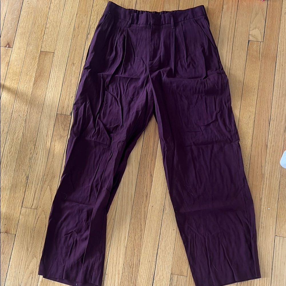 Burgundy Trousers